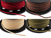 Cordon plat en similicuir, largeur 3 mm