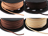 Cordón plano de polipiel, ancho 3 mm