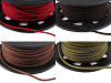 Cordoncino piatto in finta pelle, larghezza: 3 mm