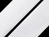 Bandă arici, complet (puf + scai), alb, 10 cm