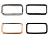 Fibbia per cintura, in metallo, larghezza: 39 mm 