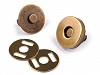 Magnetic Snaps / Handbag Fasteners Ø14 mm antique brass