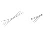 Balene metalice pentru corset, lățime 5 mm