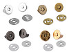 Boutons pression magnétiques ronds, Ø 10 mm