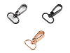 Mosquetón giratorio metálico, compatible con correas de 25 mm
