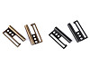 Metal Coat Belt Buckle, pulling hole 50 mm