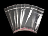 Clear Plastic Self-Adhesive Seal Bags w/ Hang Hole 10x13.5 cm