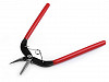 Narrow Flat Nose Pliers Steel 160 mm with return spring