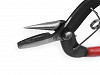 Narrow Flat Nose Pliers Steel 160 mm with return spring