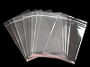 Clear Plastic Self-Adhesive Seal Bags w/ Hang Hole 20x24 cm