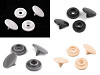 Mini boutons pression en plastique, taille 16'