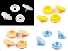 Boutons pression en plastique, taille 18'
