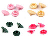 Boutons pression en plastique, taille 18'