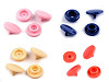 Boutons pression en plastique, taille 18'