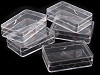 Plastové krabičky 3,7x5,7x1,5 cm