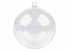 Clear Plastic Fillable Ball Ornament Ø8.5 cm
