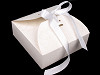Paper Box with Ribbon and Glitters 