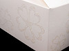 Papierová krabička so stuhou a glitrami