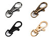 Mosquetón giratorio metálico, compatible con correas de 10 mm