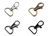 Mosquetón giratorio metálico, compatible con correas de 18 mm