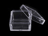 Square Plastic Container 2.5x2.5x1.5 cm