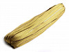 Zips kosticový 5mm metráž zlato a striebro 