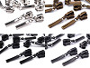 Slider to Plastic Zippers No 5 decorative