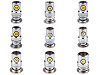 Molde de troqueles para prensa manual para botones para forrar, tamaño 16", 18", 20", 24", 26", 28", 32", 36", 40", 44"