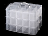 Plastový box / kufřík 3 patrový s rukojetí