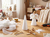 DIY Polystyrene Cones 7x19 cm