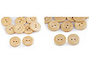 Bottoni in legno, dimensioni: 20', 24', 28', 30', 32'