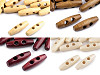 Dřevěný knoflík oliva 12x40 mm