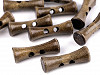 Knoflík dřevěný 35 mm podlouhlý