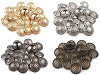 Filigraner Metallknopf Größe 40"