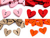 Botón decorativo de madera Corazón