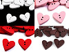 Wooden Decorative Button Heart