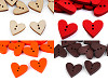 Botón decorativo de madera Corazón