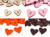 Botón decorativo de madera Corazón