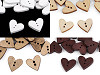 Holzknöpfe dekorativ Herzen 