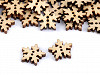 Wooden Decorative Button Snowflake