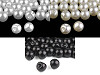 Sew-on Faux Pearl Bead / Button Ø8 mm 