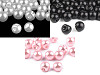 Sew-on Faux Pearl Bead / Button Ø8 mm 