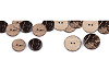 Knoflík kokos oboustranný velikost 24", 28", 32", 36", 40", 48"