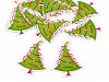 Fa dekor gomb karácsonyi