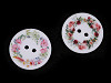 Button with Flowers size 48'