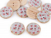Button with Patchwork Pattern size 40'