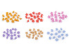 Plastic beads / buttons flower Ø15 mm