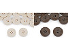 Button with laser engraving, size 40', 44'