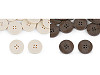Button with laser engraving, size 40', 44'