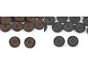 Button with laser engraving, size 40', 44'